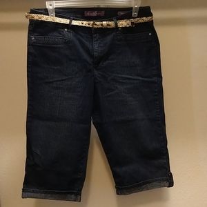 Gloria Vanderbilt Denim Capri Skimmers